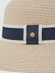 Reiss Natural Cindy Ribbon-Trim Straw Hat - Image 3 of 3