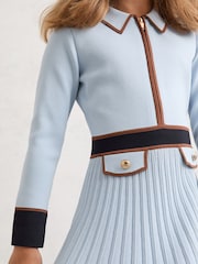 Reiss Pale Blue Anne Dress - Image 3 of 4