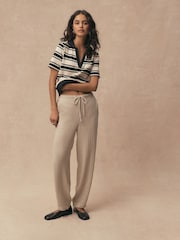 neutre - Pantalons Coupe ballon en lin Blend - Image 1 de 7