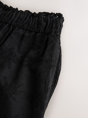 Negro con palmera - Embroidered Wide Leg Trousers - Imagen 7 de 8