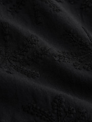 Negro con palmera - Embroidered Wide Leg Trousers - Imagen 8 de 8