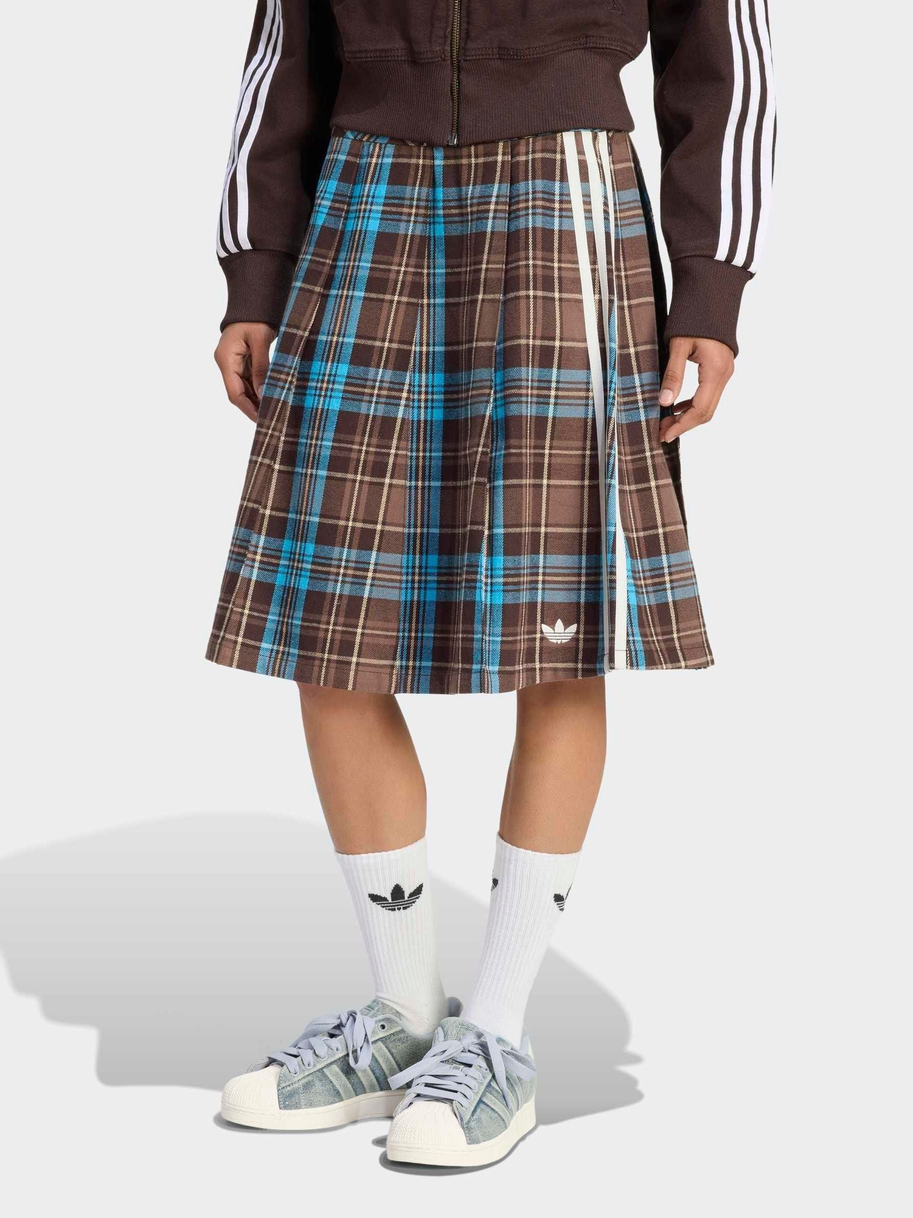 Buy adidas Originals Check Pleat Midi Skirt from Next USA