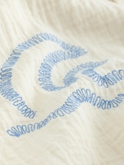 Ecru Embroidery Sun Palm Short Sleeve Palm Embriodered Shirt (3-16yrs) - Image 11 of 12