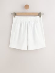 Wit - short van linnenmix - Afbeelding 1 van 3