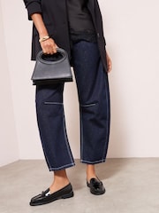 Friends Like These Black Patent Faux Leather Comfort Bow Smart Loafers - Image 3 of 4