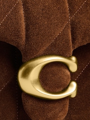 COACH Warm Brown Tabby Shoulder Bag 20 With Quilting - Image 12 of 12