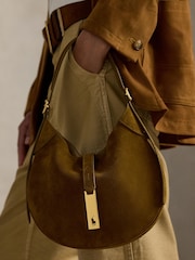Polo Ralph Lauren Natural ID Suede Mini Shoulder Bag - Image 1 of 2