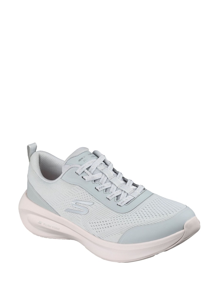 Skechers Grey Plush Foam Trainers - Image 1 of 4