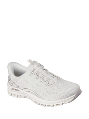 Skechers White Slip-In Glide Step Elevate Amaze Trainers - Image 3 of 5