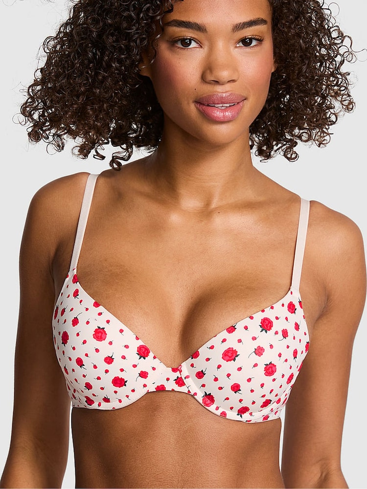 Victoria's Secret PINK Winter White Roses Push Up Bra - Image 1 of 3