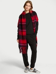 Victoria's Secret Red Tartan Cosy Blanket Scarf - Image 1 of 3