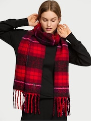 Victoria's Secret Red Tartan Cosy Blanket Scarf - Image 2 of 3