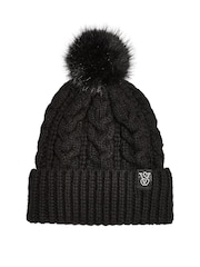 Victoria's Secret Black Knit Beanie Hat - Image 2 of 2