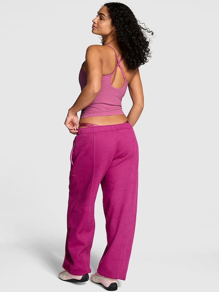Victoria's Secret PINK Magenta Purple Oversized Joggers - Image 2 of 2