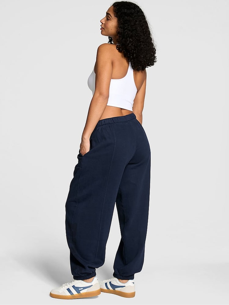 Victoria's Secret PINK Noir Navy Blue Oversized Joggers - Image 2 of 2