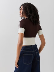 adidas Originals Button Up Short Sleeve Top - Imaginea 4 din 6