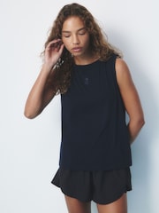 self. Navy/Cream Tank Tops 2 Pack with Lyocell - Image 2 of 11