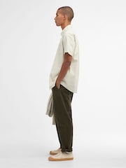 Barbour® Sea Green Cresswell Seersucker Summer Fit Shirt - Image 3 of 6