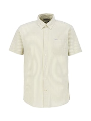 Barbour® Sea Green Cresswell Seersucker Summer Fit Shirt - Image 6 of 6