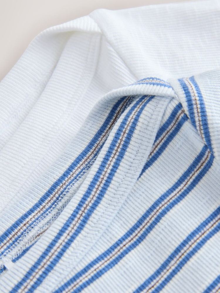 self. Blue/White Stripe Boat Neck T-Shirts 2 Pack - Image 15 of 15