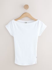 self. Blue/White Stripe Boat Neck T-Shirts 2 Pack - Image 3 of 11