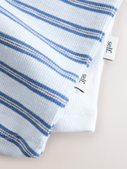 self. Blue/White Stripe Boat Neck T-Shirts 2 Pack - Image 5 of 11