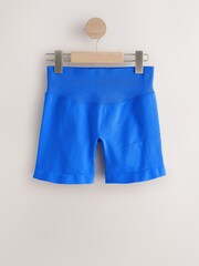 self. Cobalt Blue Seamfree Shorts - Image 7 of 9