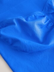 self. Cobalt Blue Seamfree Shorts - Image 8 of 9