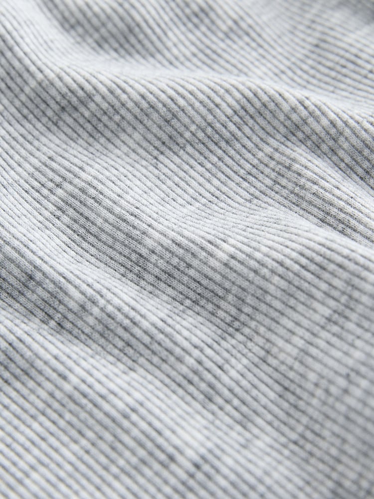 self. Grey Fold Over Bandeau Top - Image 9 of 9