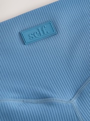 self. Blue Rib Wide Leggings - Image 3 of 3