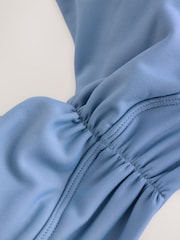 self. Blue Ruched Sports Bra - Image 10 of 10