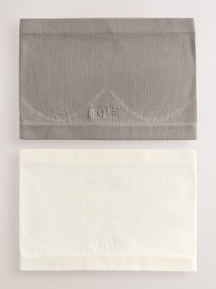 self. Gerippte Bandeau-BHs im 2 er-Pack - Bild 1 von 10