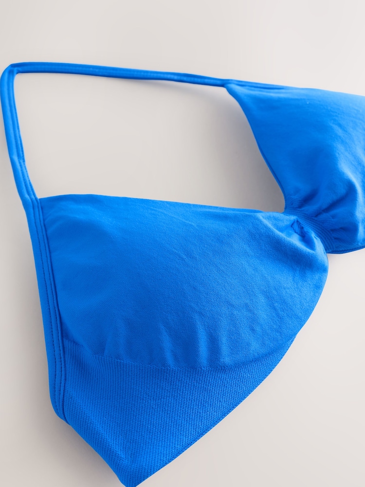 self. Cobalt Blue Seamfree Sports Bra - Image 2 of 3