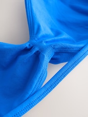 self. Cobalt Blue Seamfree Sports Bra - Image 3 of 3