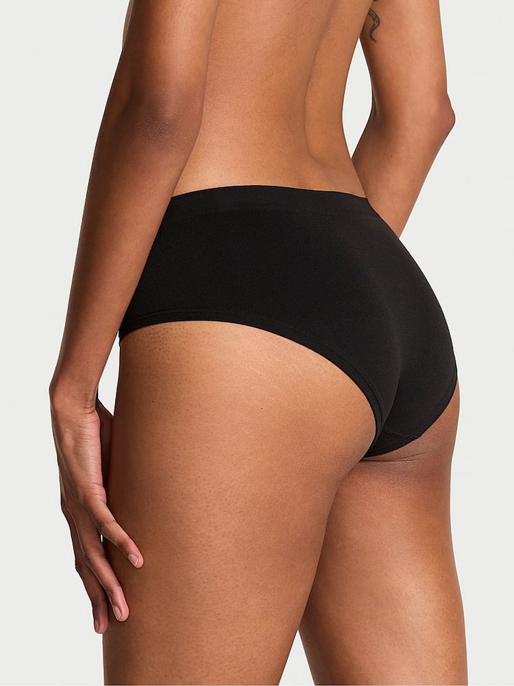 Victoria's Secret Black Hipster Sparkle Logo Knickers - Image 2 of 2 Victoria's Secret Black Hipster Sparkle Logo Knickers - Image 2 of 2