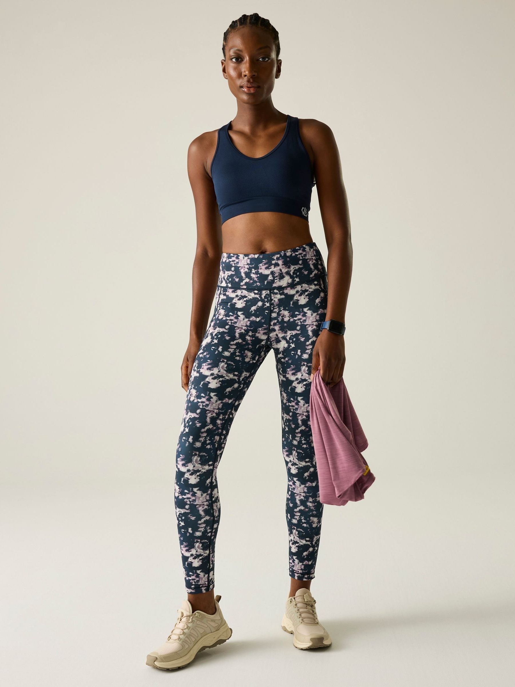 Dare 2b Women's Influential II Lightweight Leggings Pants in Mid Navy | Size: 20 - Image 7