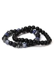 DCK Mens Blue Natural Stone Bracelet Multipack - Image 1 of 2
