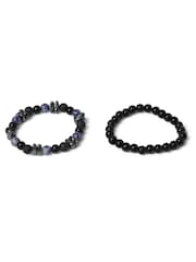 DCK Mens Blue Natural Stone Bracelet Multipack - Image 2 of 2