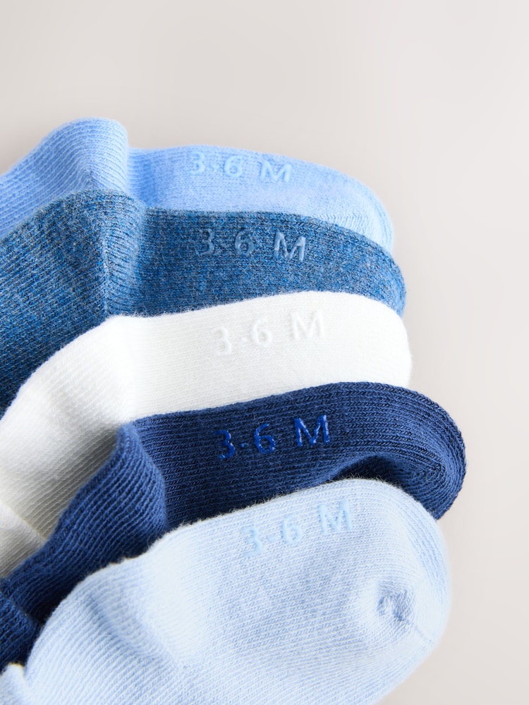 Blue Baby Roll Top Socks 7 Pack (0mths-2yrs) - Image 2 of 3 Blue Baby Roll Top Socks 7 Pack (0mths-2yrs) - Image 2 of 3