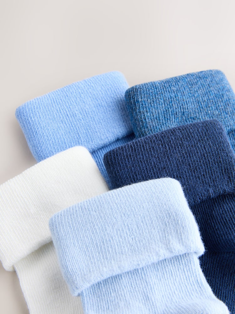 Blue Baby Roll Top Socks 7 Pack (0mths-2yrs) - Image 3 of 3 Blue Baby Roll Top Socks 7 Pack (0mths-2yrs) - Image 3 of 3