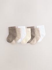 Neutral Baby Socks 7 Pack (0mths-2yrs) - Image 1 of 3