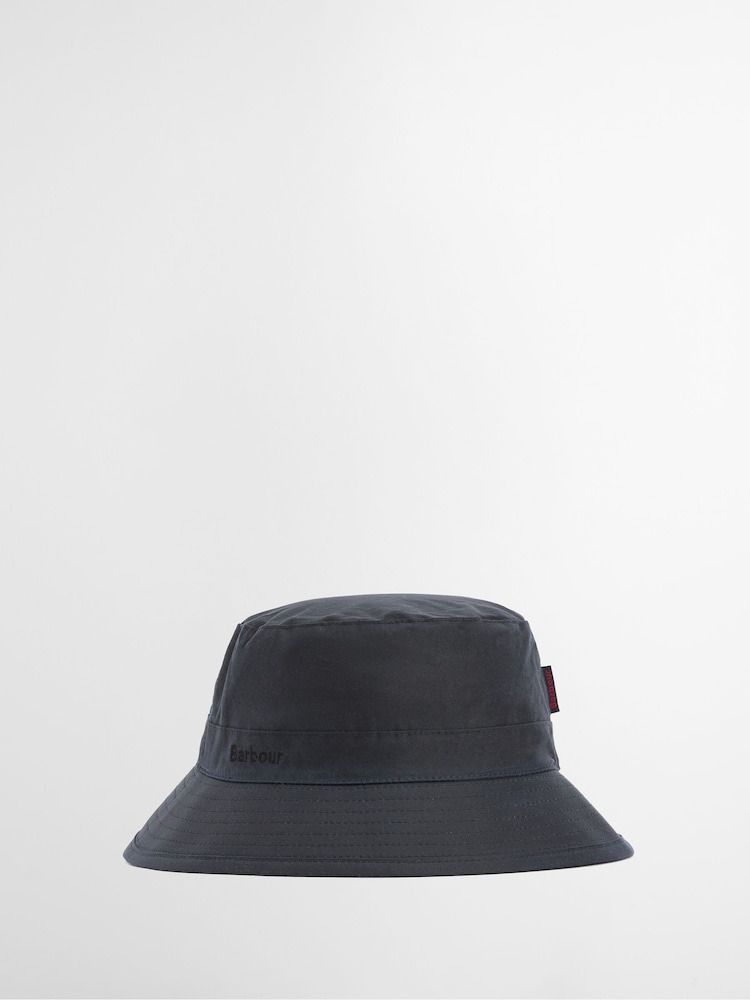 Barbour® Navy Wax Bucket Hat - Image 1 of 7 Barbour® Navy Wax Bucket Hat - Image 1 of 7