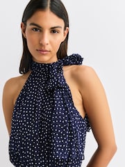 Rixo Abi Mini Polka Dot Dress - Imaginea 4 din 6