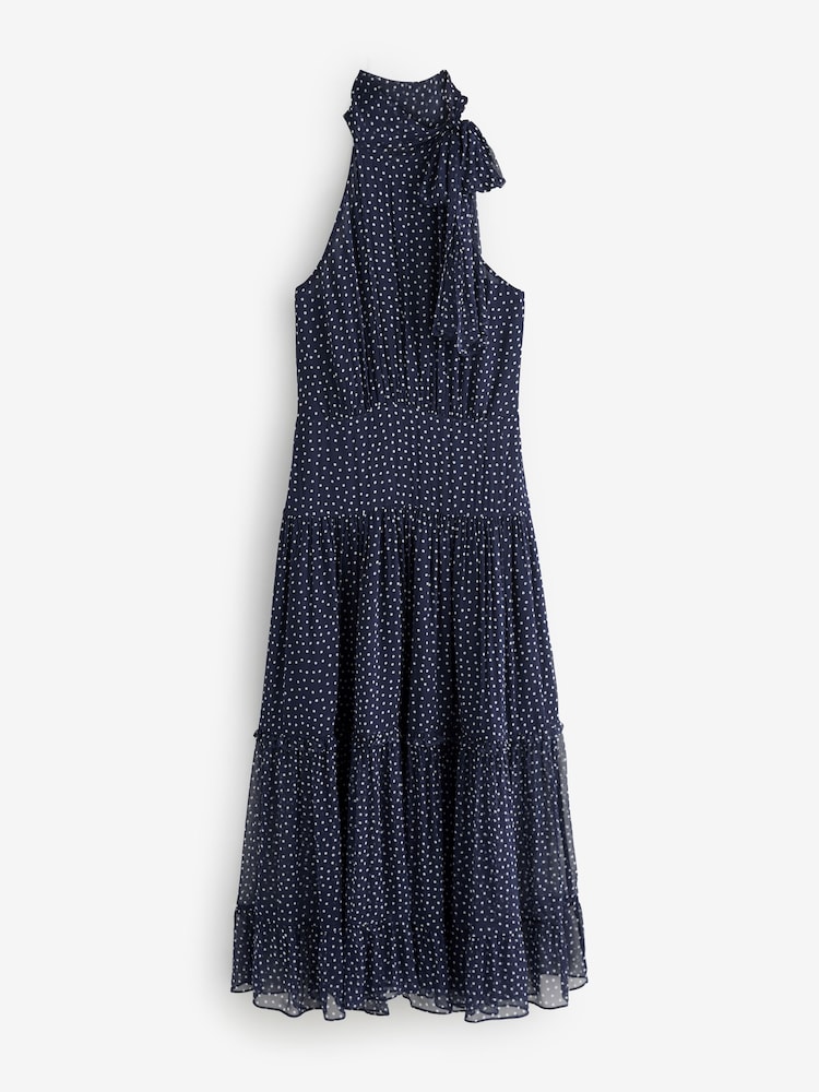 Rixo Abi Mini Polka Dot Dress - Imaginea 6 din 6