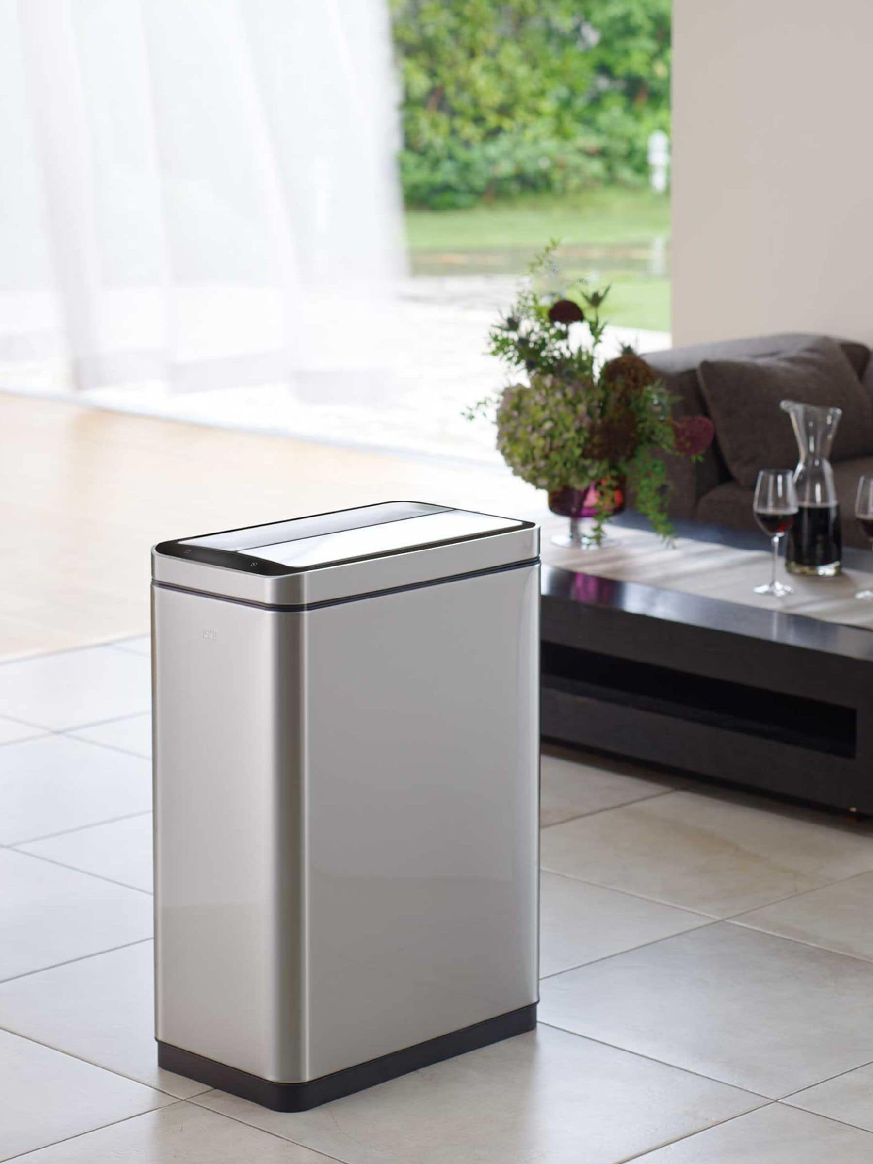 B&Q - Phantom Deluxe Sensor Bin 20+20L Stainless Steel - Image 3