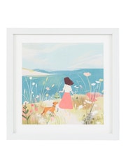Gallery Home Multicoloured Seaside Promenade Framed Art - Image 1 of 2