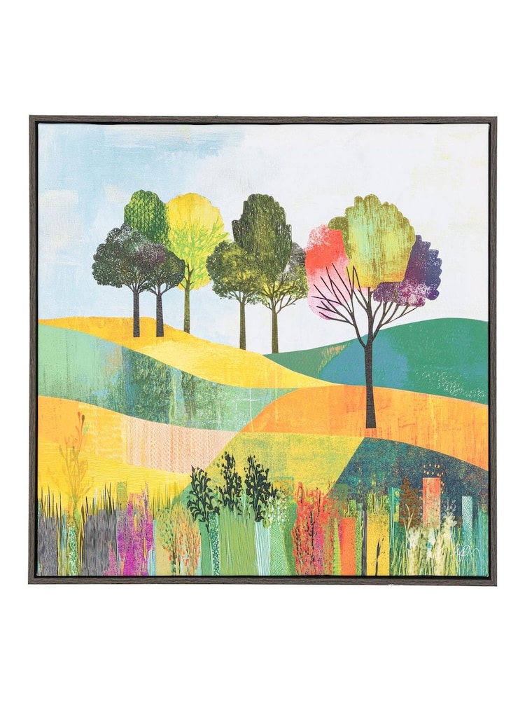 Gallery Home Multicoloured Luminous Vistas Framed Canvas - Image 1 of 2