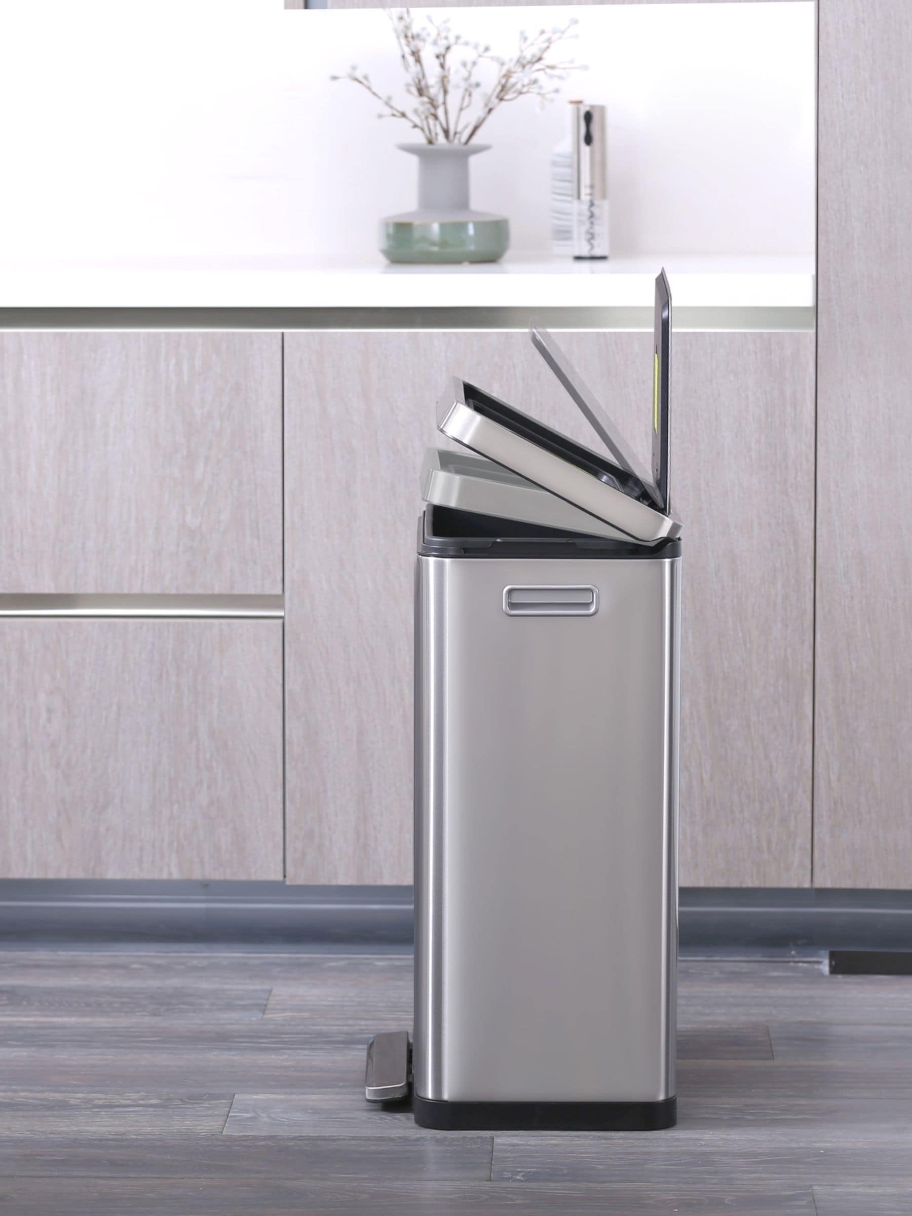 B&Q -  X Cube 20+20L Stainless Steel Recycling Bin - Image 4