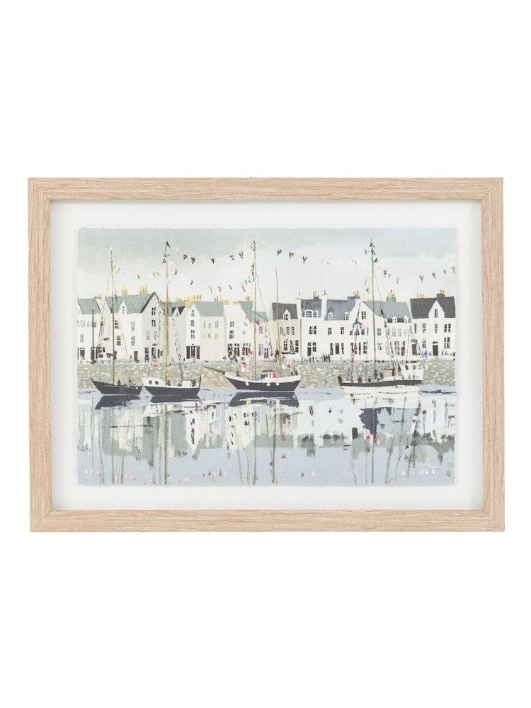Gallery Home Multicoloured Port Existence Framed Art - Image 1 of 2