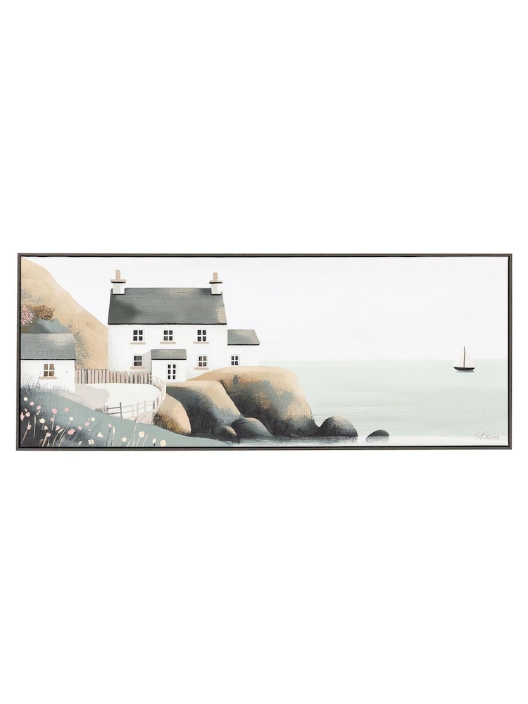Gallery Home Multicoloured Beside The Ocean Framed Canvas - Image 1 of 2